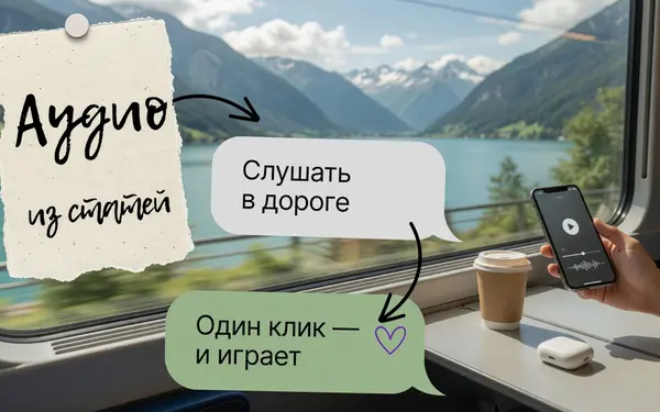 Статьи в аудио: слушать в дороге, запуск в один клик